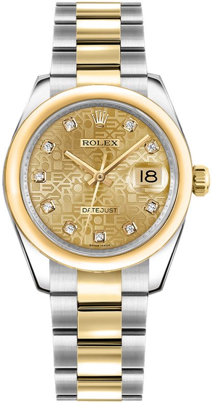 repliche Orologio Rolex Datejust 31 Champagne Jubilee Dial 178243