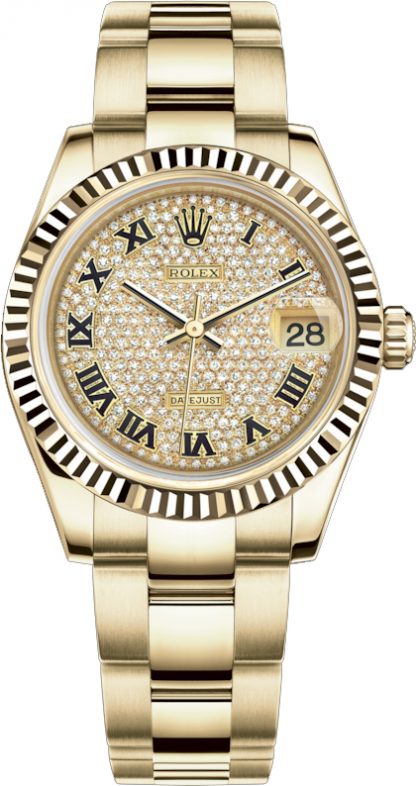 repliche Orologio Rolex Datejust 31 Diamond Pave Dial 178278