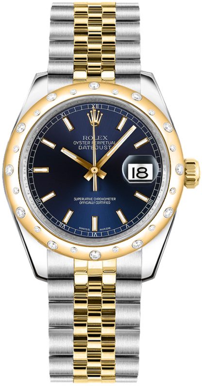 repliche Orologio Rolex Datejust 31 con quadrante blu Diamante 178343