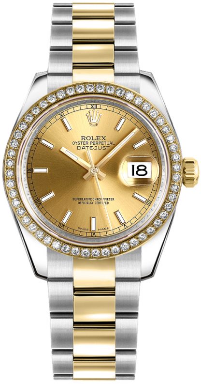 repliche Orologio Rolex Datejust 31 con quadrante champagne 178383