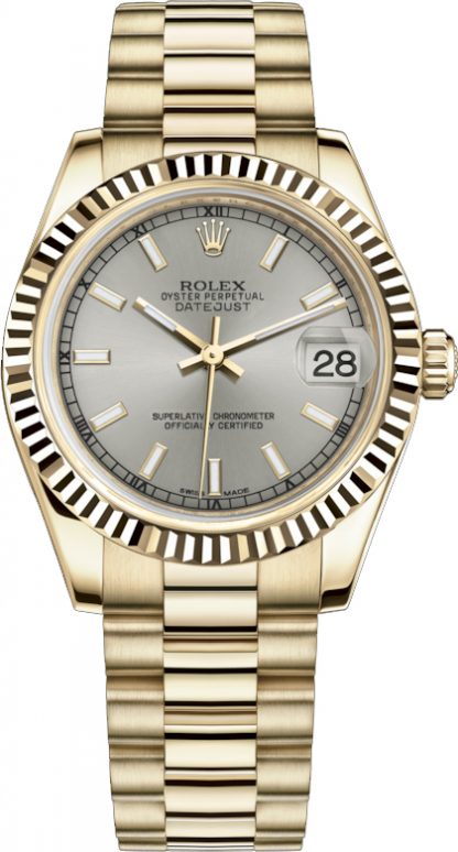 repliche Orologio Rolex Datejust 31 in oro giallo 178278