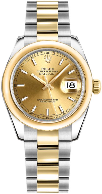 repliche Orologio Rolex Datejust 31 in oro giallo e acciaio 178243