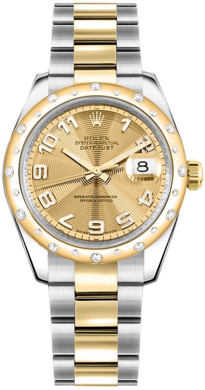 repliche Orologio Rolex Datejust 31 in oro giallo e acciaio 178343