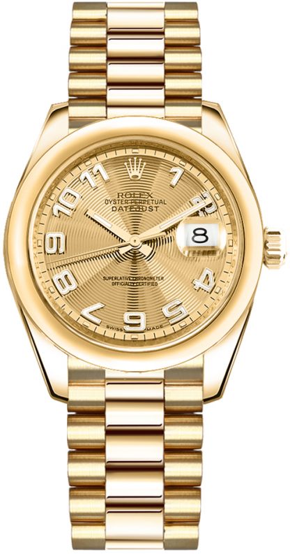 repliche Orologio Rolex Datejust 31 in oro massiccio 178248