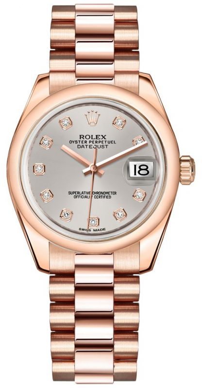 repliche Orologio Rolex Datejust 31 in oro rosa 18 carati 178245