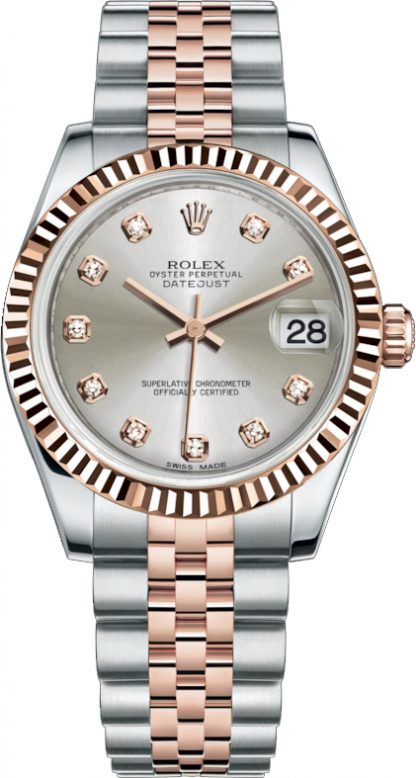 repliche Orologio Rolex Datejust 31 quadrante argento 178271