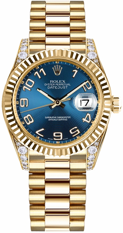 repliche Orologio Rolex Datejust 31 quadrante blu 178238