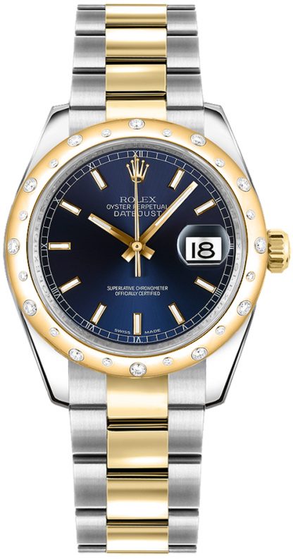 repliche Orologio Rolex Datejust 31 quadrante blu Oyster Diamond 178343