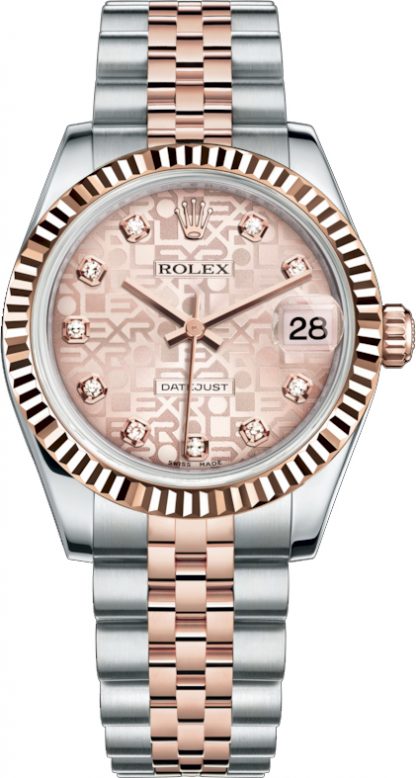 repliche Orologio Rolex Datejust 31 quadrante rosa Giubileo 178271