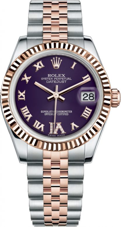 repliche Orologio Rolex Datejust 31 quadrante viola 178271