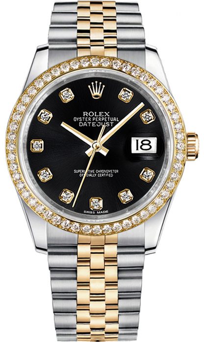 repliche Orologio Rolex Datejust 36 Black Diamond 116243