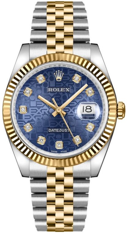 repliche Orologio Rolex Datejust 36 Blue Diamond Jubilee Watch 116233