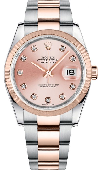 repliche Orologio Rolex Datejust 36 con quadrante in diamante rosa 116231