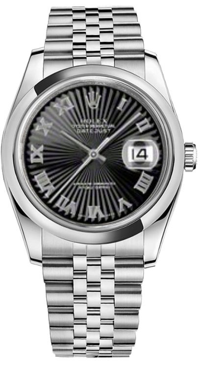 repliche Orologio Rolex Datejust 36 con quadrante in numeri romani 116200