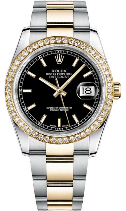 repliche Orologio Rolex Datejust 36 con quadrante nero