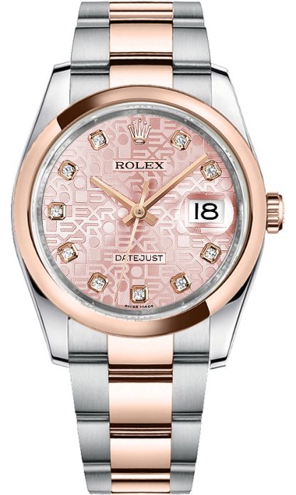 repliche Orologio Rolex Datejust 36 diamante rosa Giubileo 116201