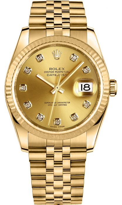 repliche Orologio Rolex Datejust 36 in oro massiccio 116238