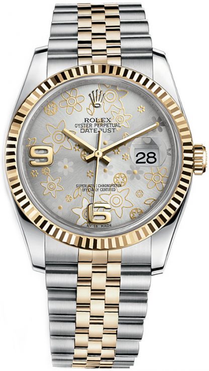 repliche Orologio Rolex Datejust 36 quadrante argento 116233