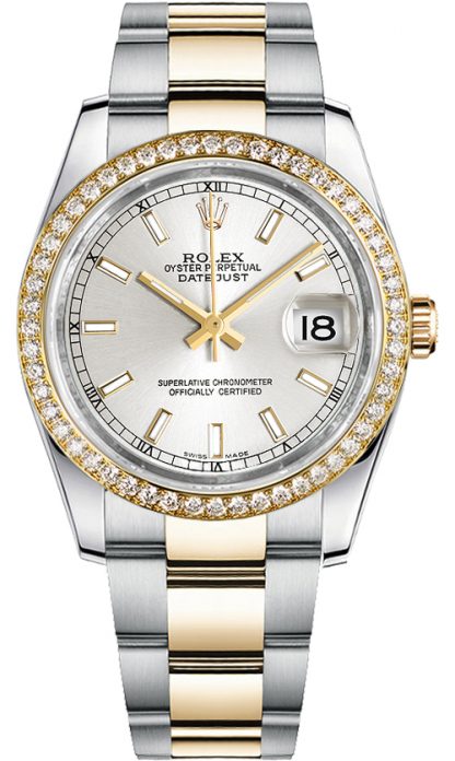 repliche Orologio Rolex Datejust 36 quadrante argento 116243