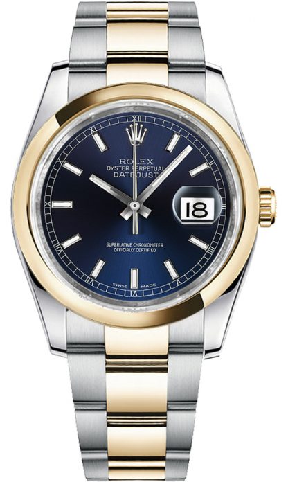 repliche Orologio Rolex Datejust 36 quadrante blu 116203