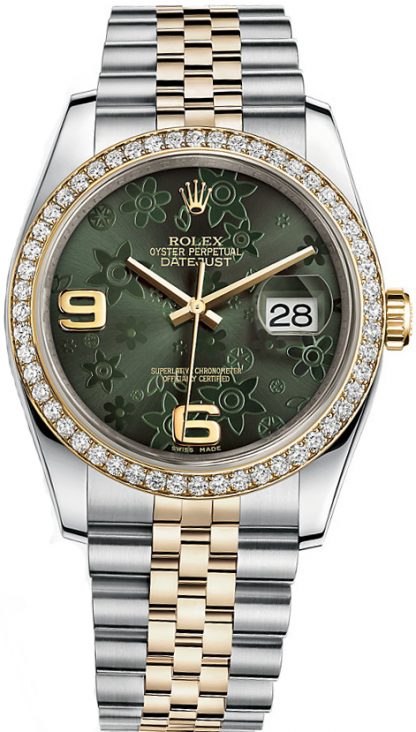 repliche Orologio Rolex Datejust 36 quadrante verde 116243