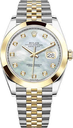 repliche Orologio Rolex Datejust 41 con quadrante in madreperla e diamanti 126303