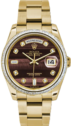 repliche Orologio Rolex Day-Date 36 con diamanti in oro 118398