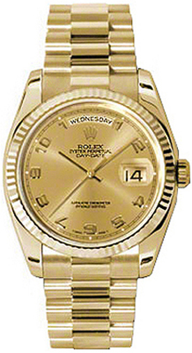 repliche Orologio Rolex Day-Date 36 oro giallo 18 carati 118238