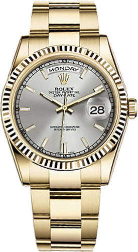 repliche Orologio Rolex Day-Date 36 quadrante in oro massiccio orologio in oro 118238