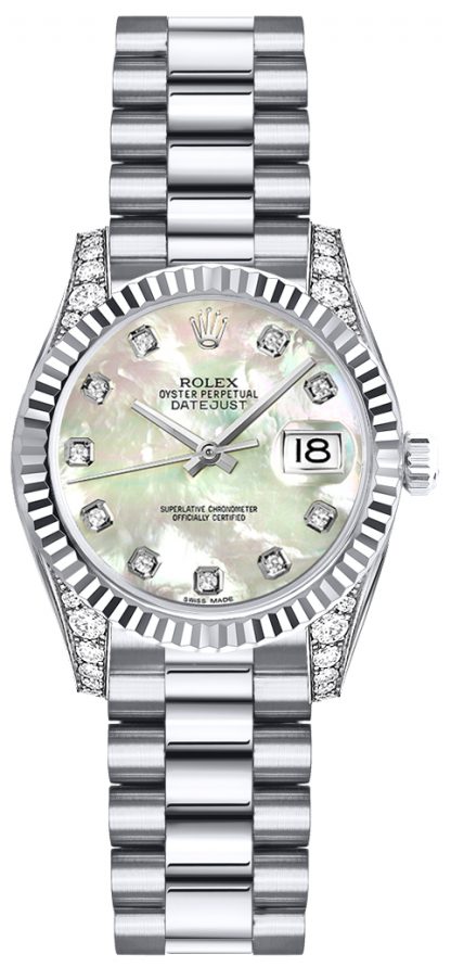 repliche Orologio Rolex Lady-Datejust 26 con madreperla e diamante 179239