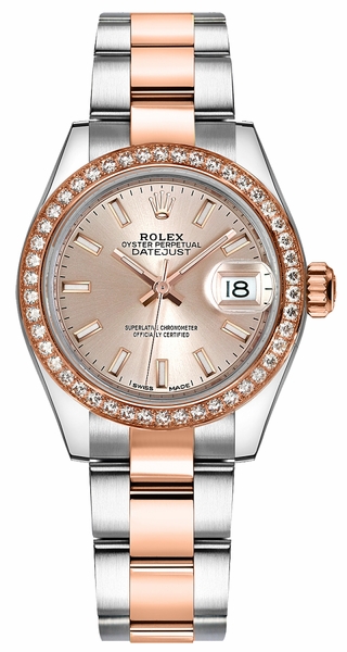 repliche Orologio Rolex Lady-Datejust 28 in acciaio e oro 279381RBR