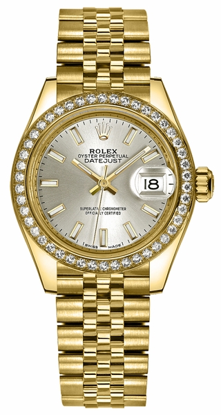 repliche Orologio Rolex Lady-Datejust 28 quadrante in oro