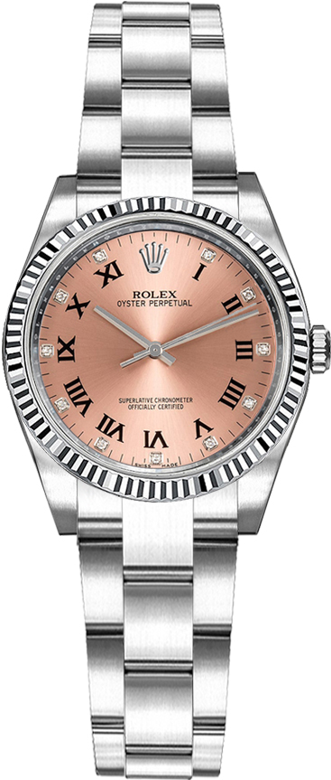 repliche Orologio Rolex Oyster Perpetual 26 con diamante rosa 176234