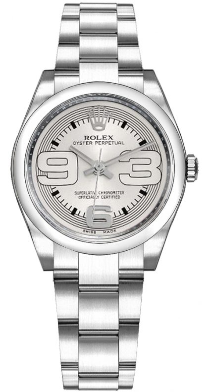 repliche Orologio Rolex Oyster Perpetual 31 quadrante argento 177200