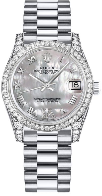 repliche Orologio da donna Rolex Datejust 31 President Bracciale Diamond 178159