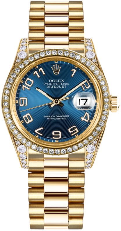 repliche Orologio da donna Rolex Datejust 31 con diamante blu 178158