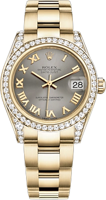 repliche Orologio da donna Rolex Datejust 31 in oro massiccio 178158