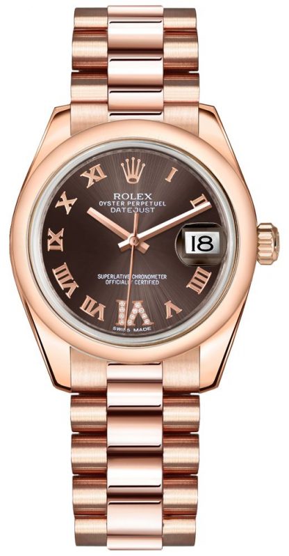 repliche Orologio da donna Rolex Datejust 31 in oro rosa 178245