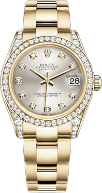 repliche Orologio da donna Rolex Datejust 31 quadrante argento oro 178158