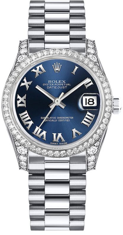 repliche Orologio da donna Rolex Datejust 31 quadrante blu diamante 178159