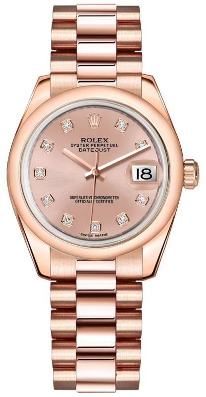 repliche Orologio da donna Rolex Datejust 31 quadrante rosa 178245