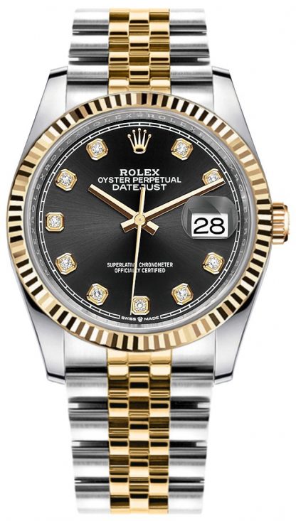 repliche Orologio da donna Rolex Datejust con diamante nero 126233