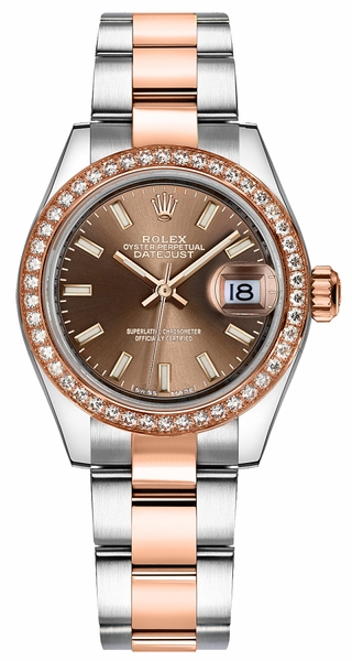 repliche Orologio da donna Rolex Lady-Datejust 28 Luxury 279381RBR