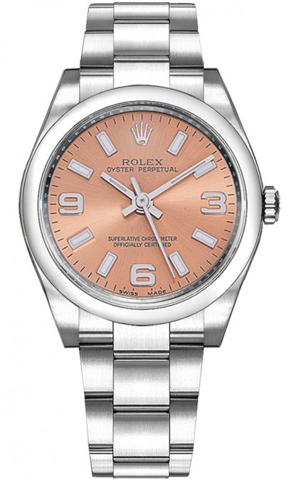 repliche Orologio da donna Rolex Oyster Perpetual 34 quadrante rosa 114200