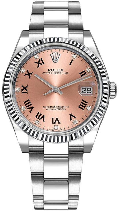 repliche Orologio da donna Rolex Oyster Perpetual Date 34 quadrante rosa 115234