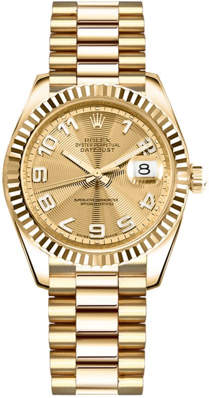 repliche Orologio da donna automatico Rolex Datejust 31 in oro 178278