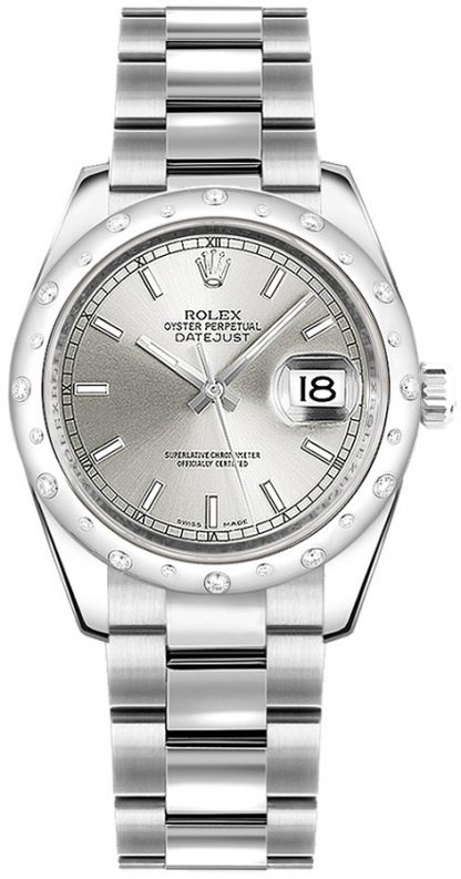 repliche Orologio da polso Rolex Datejust 31 quadrante argento Oyster 178344