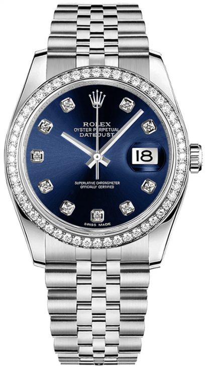 repliche Orologio da polso Rolex Datejust 36 Blue Diamond Jubilee 116244