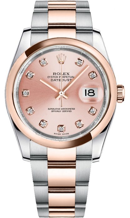 repliche Orologio da polso Rolex Datejust 36 con diamante rosa oyster 116201