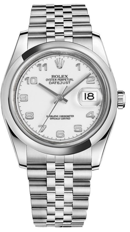 repliche Orologio da polso Rolex Datejust 36 quadrante bianco Giubileo 116200